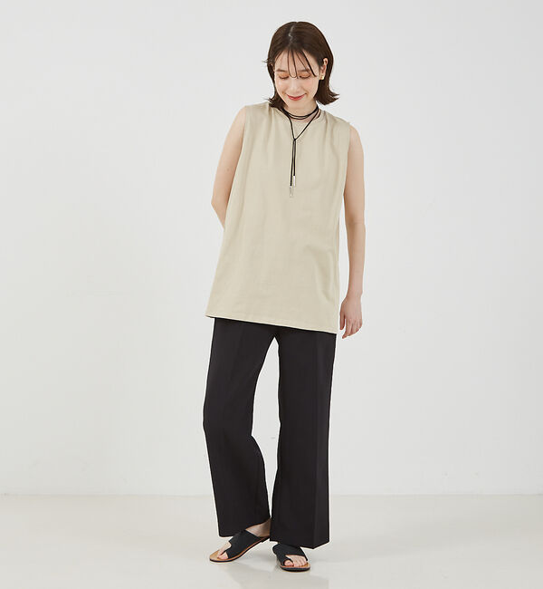 abahouse mavie「バックスリットノースリ」|Tシャツ・カットソー|