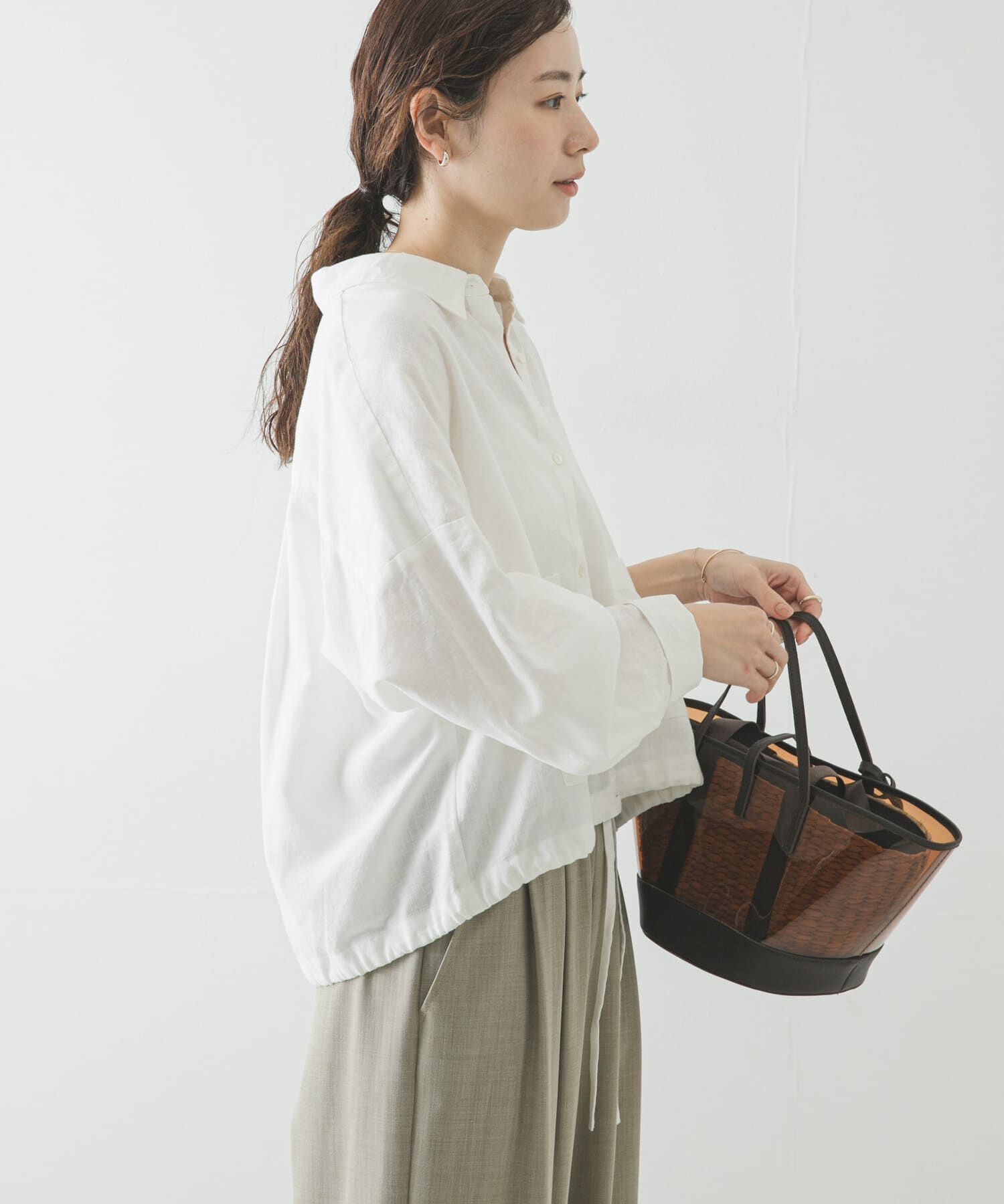 URBAN RESEARCH「ラミーレーヨンワイドショートシャツ」|シャツ・ブラウス|