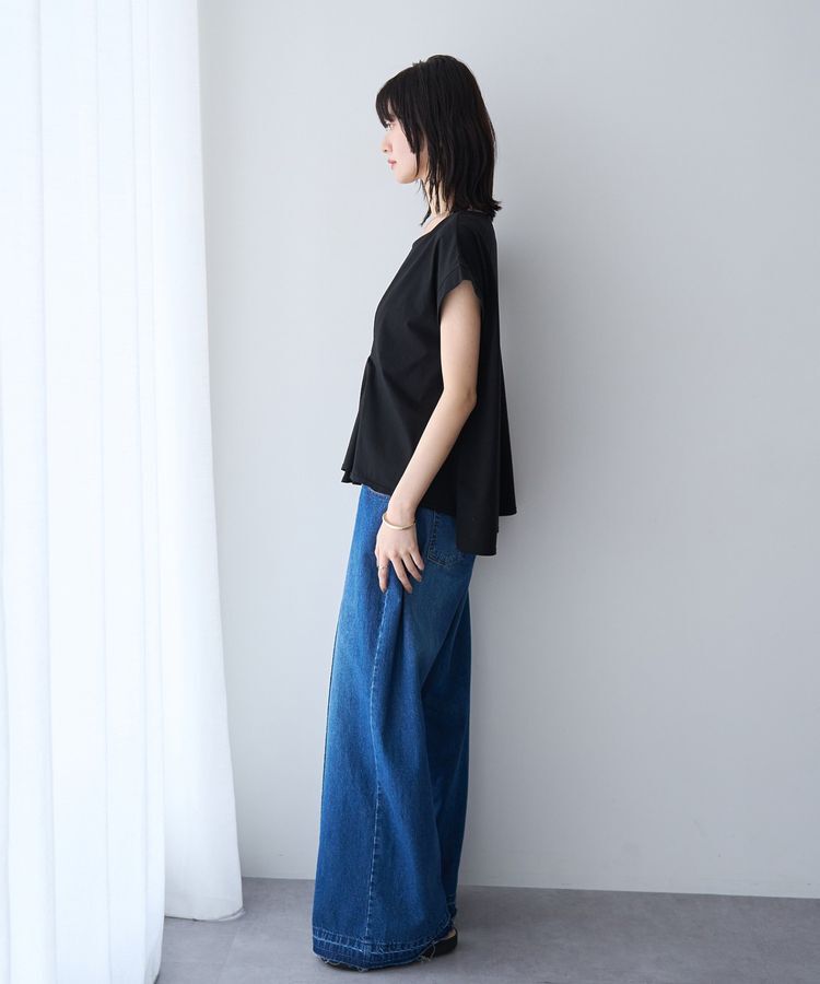 YECCA VECCA「ピン付きドレープカットソー」|Tシャツ・カットソー|