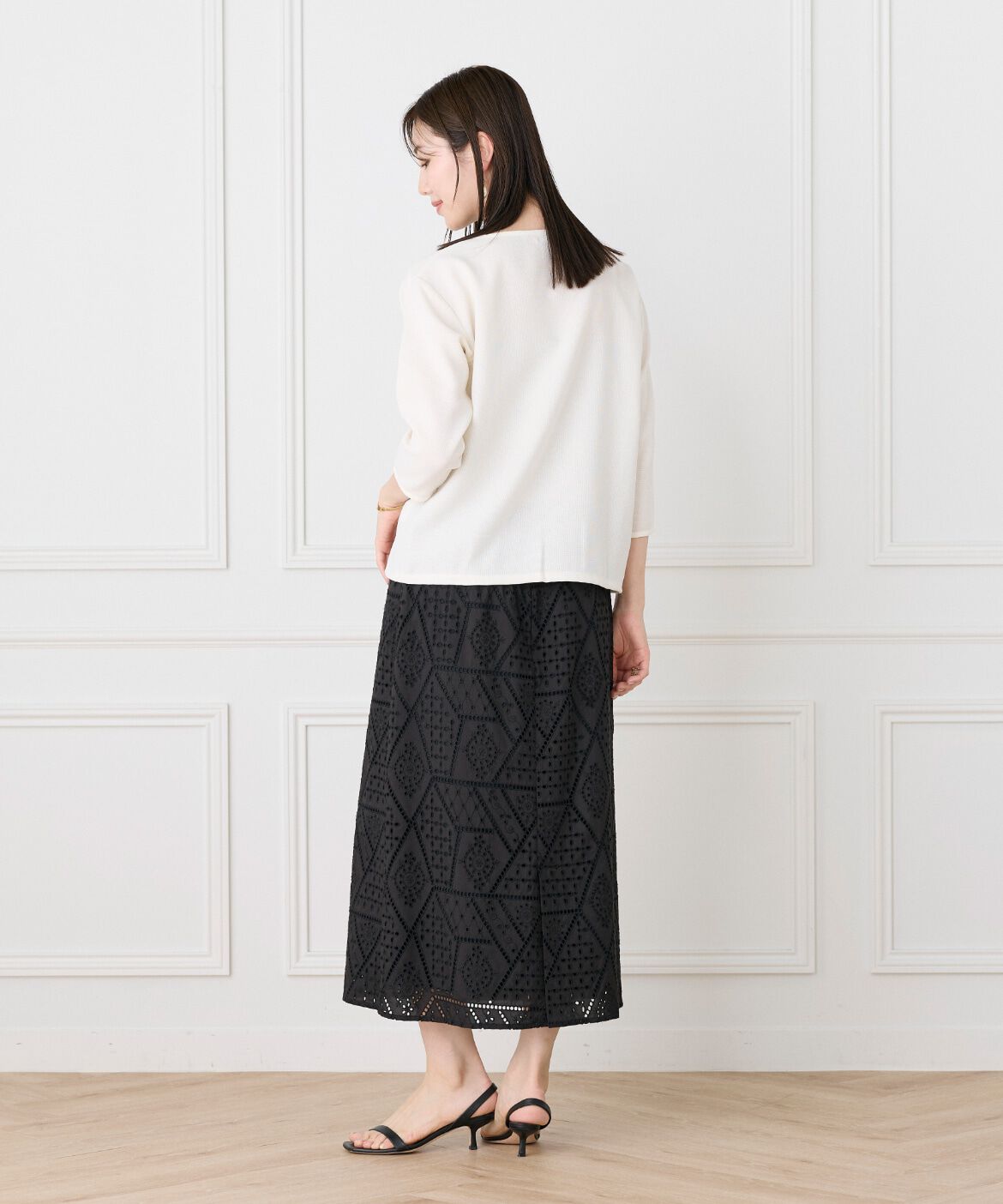 7-IDconcept.「《大きいｻｲｽﾞ》ﾌﾛﾝﾄﾀｯｸﾌﾟﾙｵｰﾊﾞｰ《日本製》|涼やかに」|Tシャツ・カットソー|
