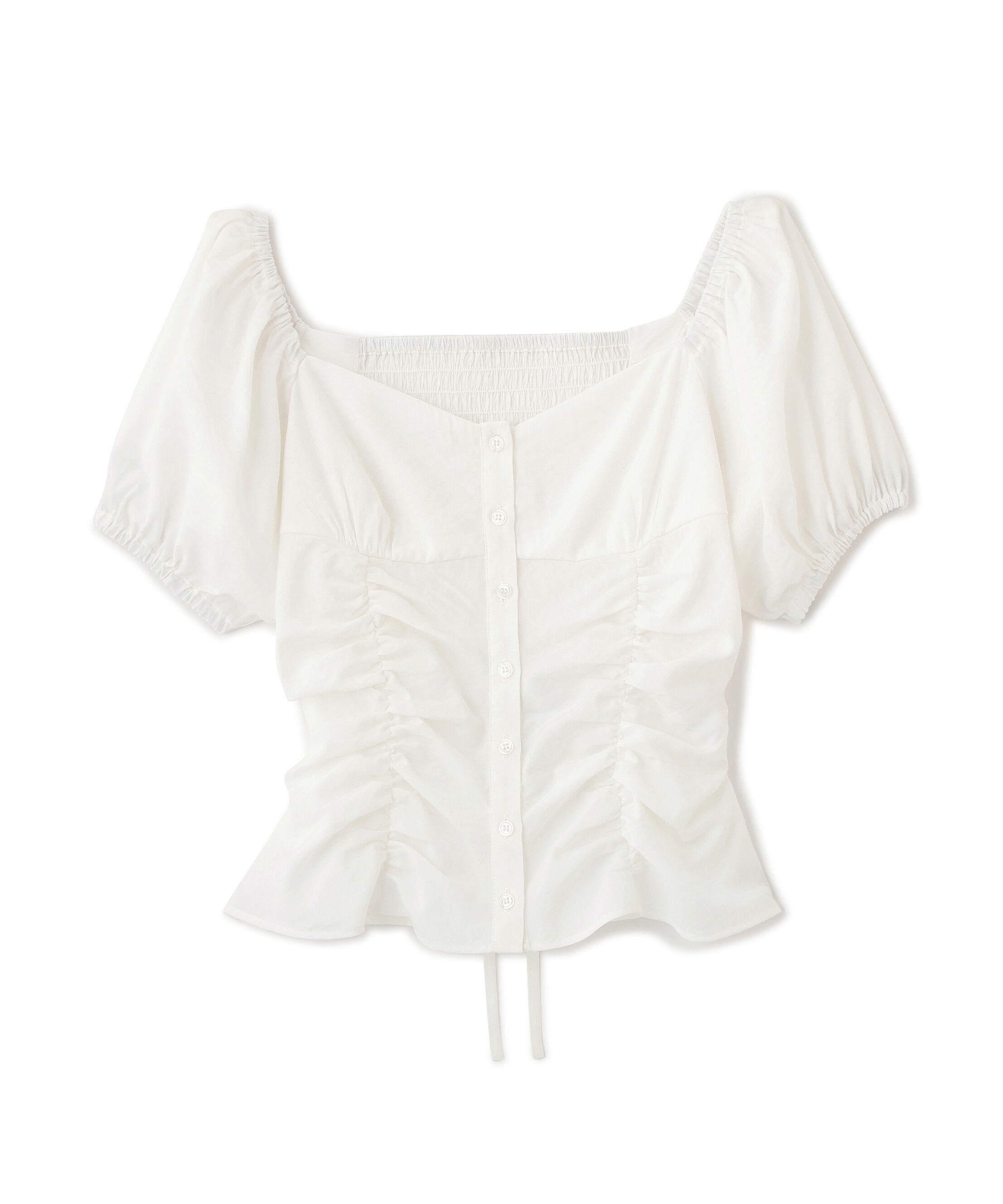 PROPORTION BODY DRESSING「〈a/mie〉パフスリーブドロストブラウス 26SS」|シャツ・ブラウス|