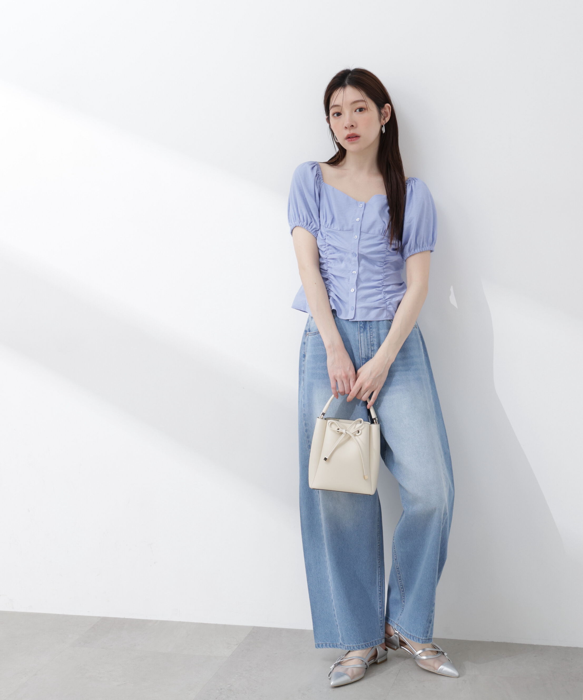 PROPORTION BODY DRESSING「〈a/mie〉パフスリーブドロストブラウス 26SS」|シャツ・ブラウス|
