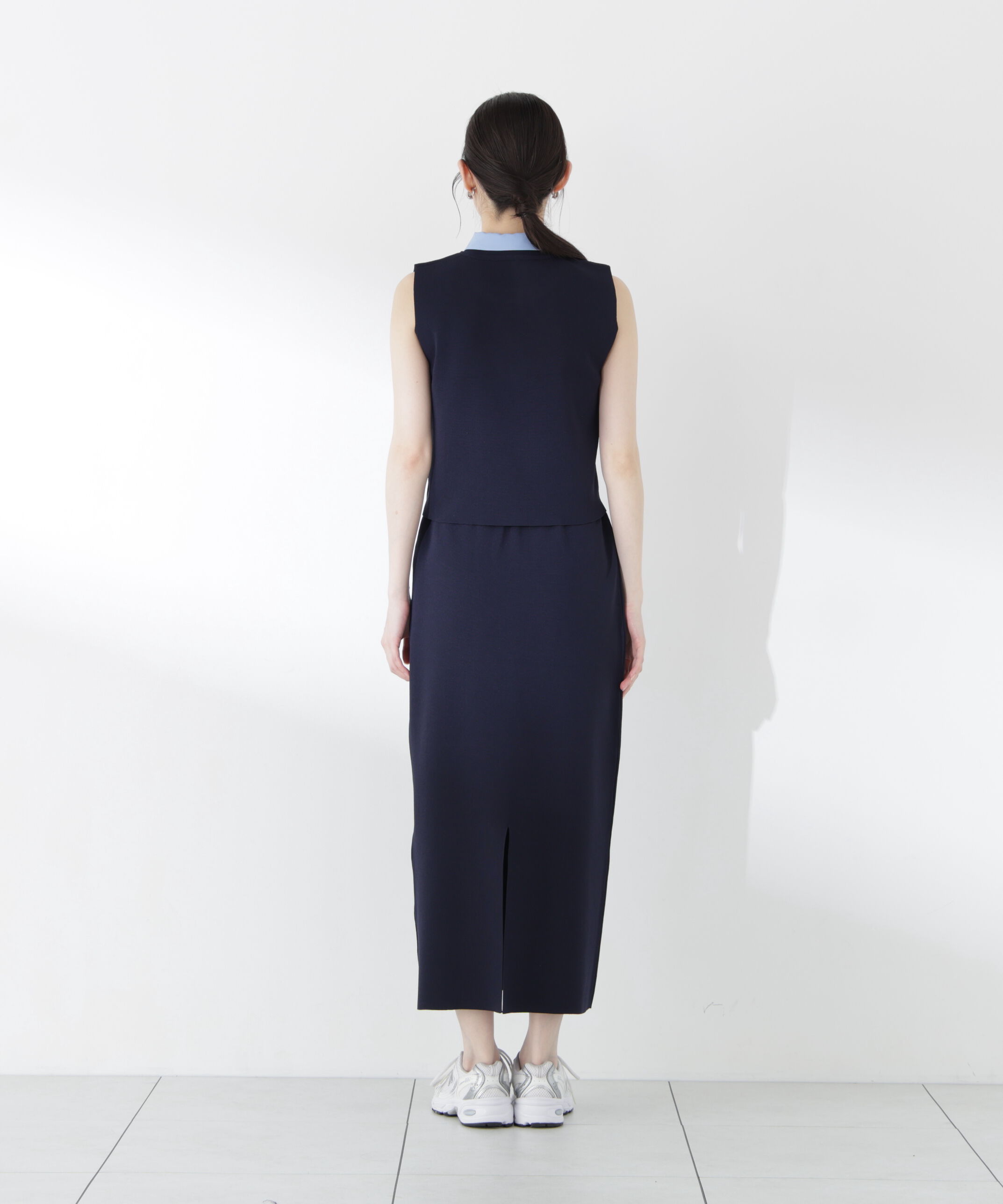 PROPORTION BODY DRESSING「＜青島心さん着用＞衿ドッキングニットセットアップ」|ワンピース|
