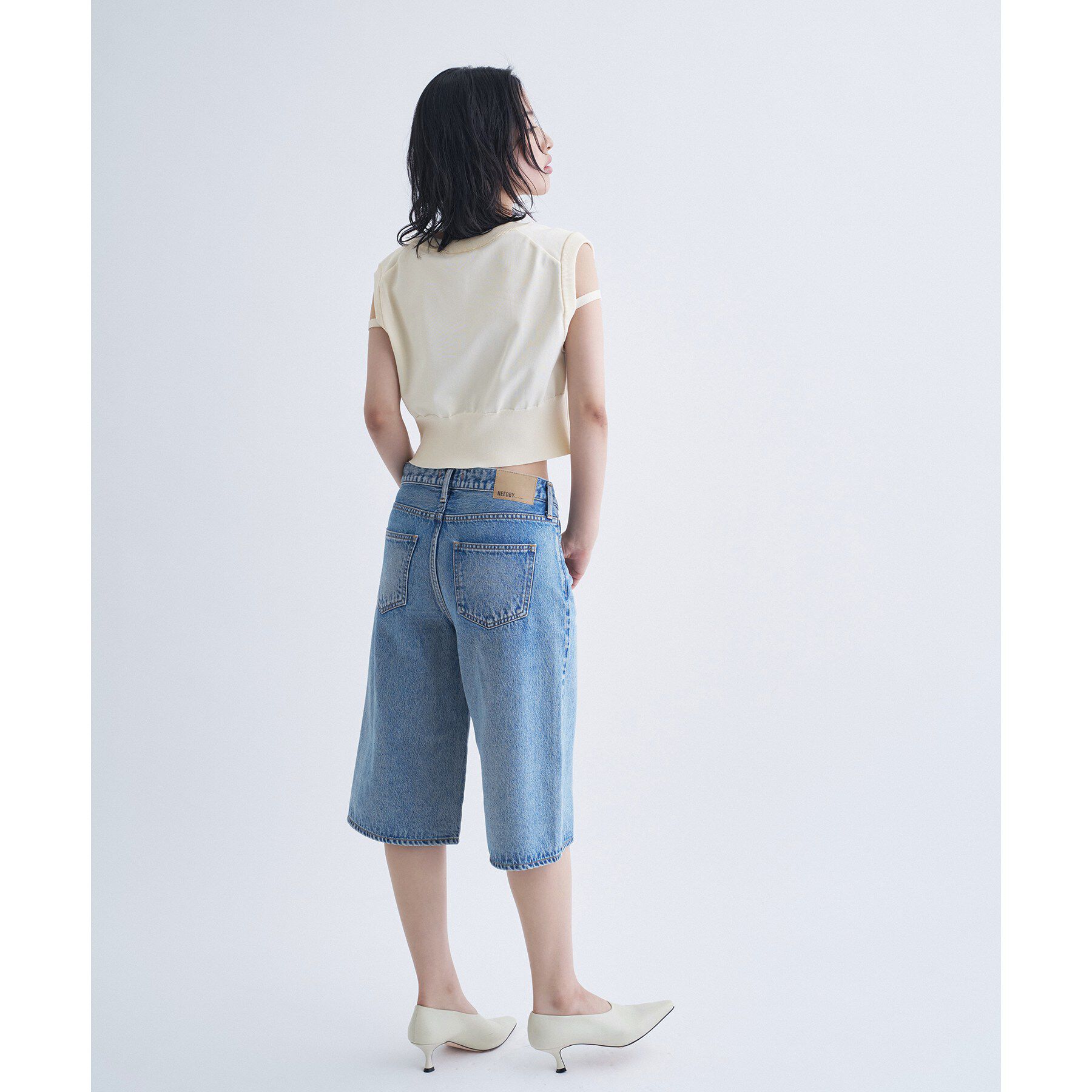 CODE A「design short vest」|ニット・セーター|