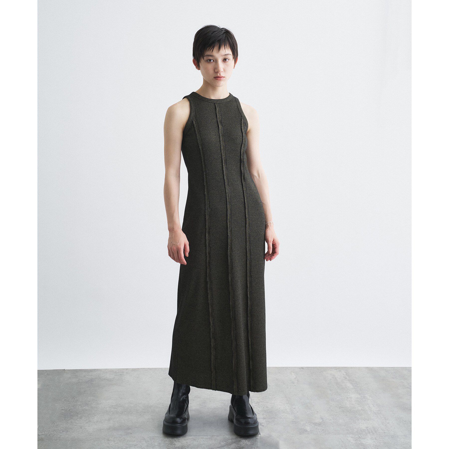 CODE A「【Cup-in】Jersey dress」|ワンピース|