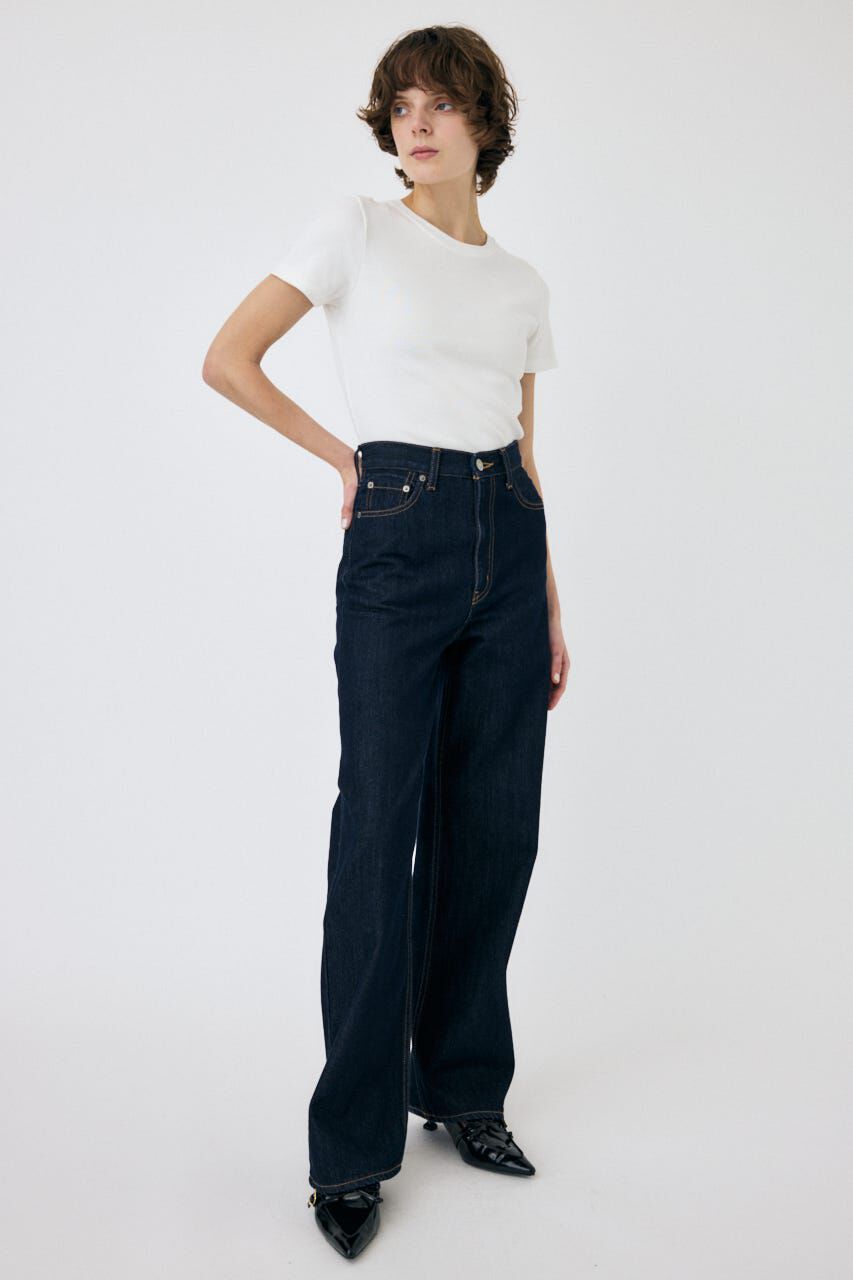 MOUSSY「HIGH WAIST STRAIGHT」|デニム|