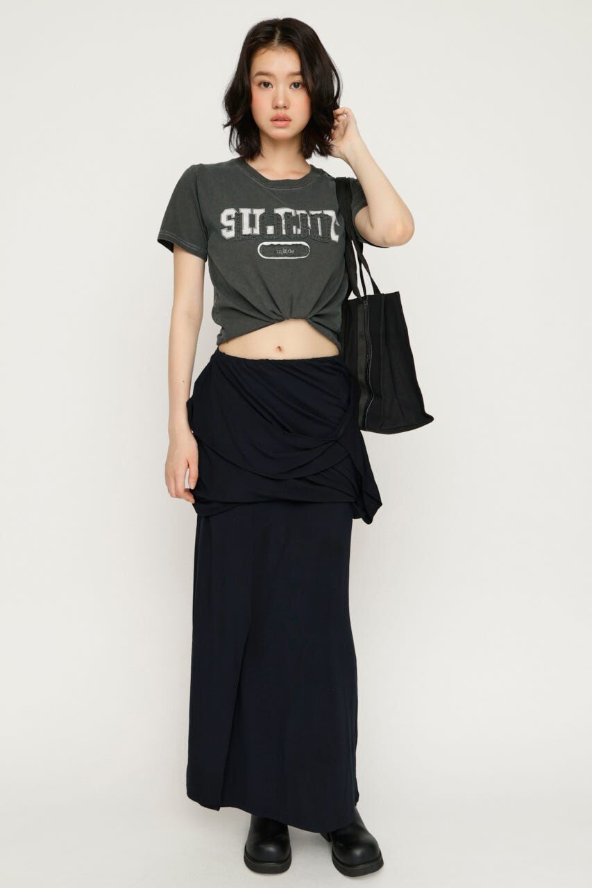 SLY「DRAPE CUT ロングスカート」|スカート|