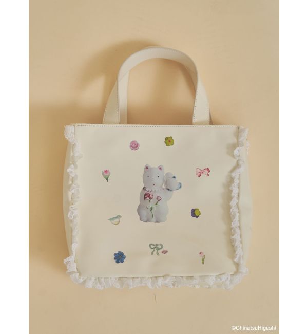 merry jenny「New Wave Sugar cat square bag」|トートバッグ|