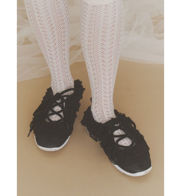 merry jenny「Frill Ballet Sneakers」|スニーカー|