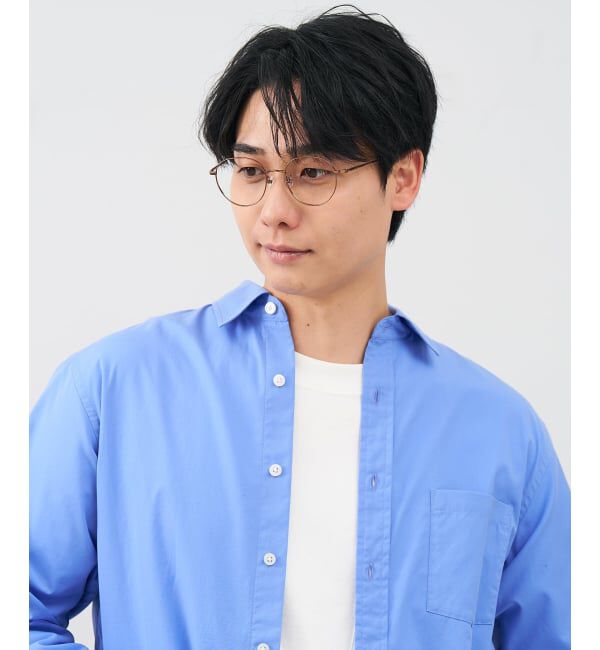  「 ボストン型 メガネ | チタン、軽量、メタル、高級感、伊達メガネ Zoff  レンズ交換券付 レンズ交換券付」|メガネ|