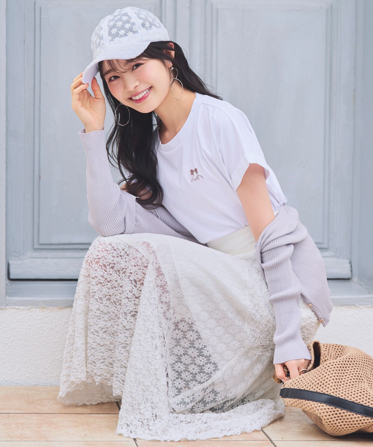 WILLSELECTION「ロゴ刺繍ターンバックスリーブTシャツ」|Tシャツ・カットソー|