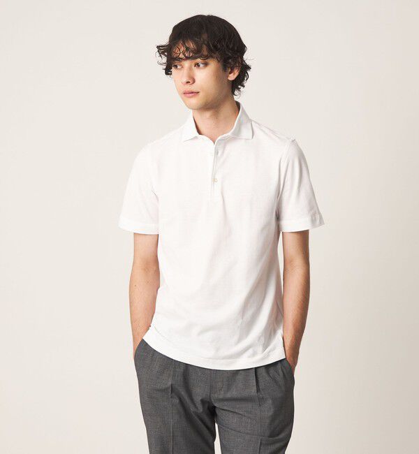 UNITED ARROWS「【別注】＜GUY ROVER＞ショートスリーブ ポロシャツ」|ポロシャツ|WHITE