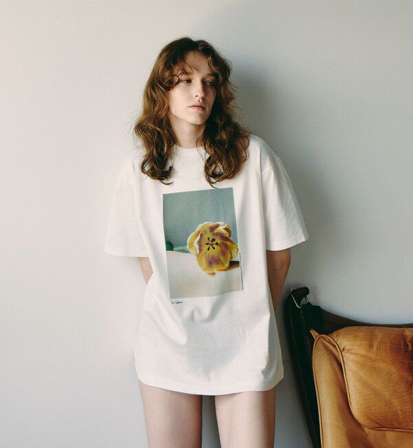 AEWEN MATOPH「＜Kei Sakakura for AEWEN MATOPH＞フォトTシャツ Tulip on body」|Tシャツ・カットソー|WHITE