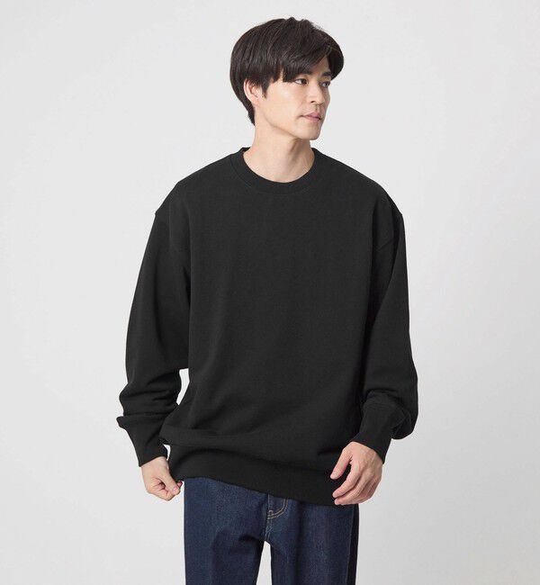 UNITED ARROWS green label relaxing「＜GOAT＞13オンス クルーネック スウェット」|スウェット・ジャージ|BLACK