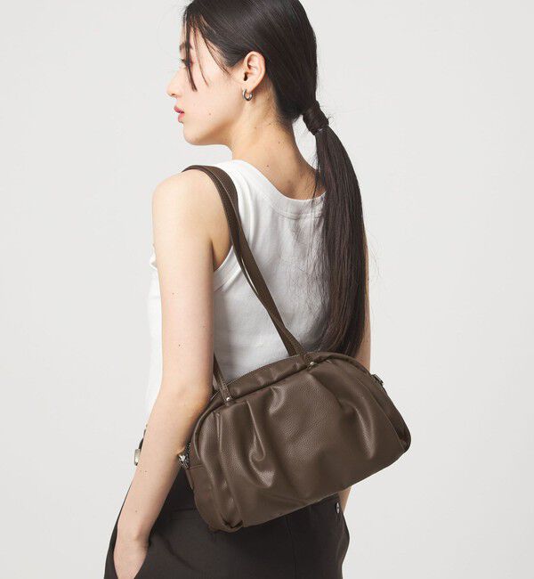 UNITED ARROWS green label relaxing「＜PARTE＞2WAYギャザーボストンバッグ はっ水」|ショルダー・メッセンジャー|