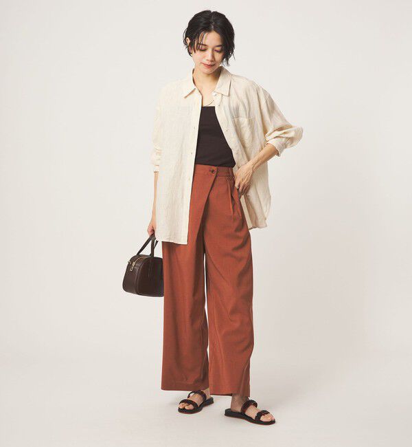 UNITED ARROWS green label relaxing「ラップ ワイド パンツ」|その他|