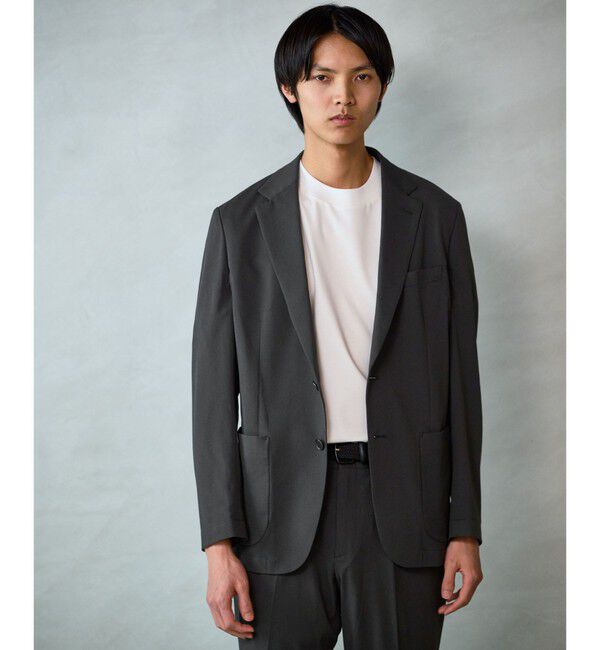 UNITED ARROWS green label relaxing「A+ ラッカンジャージ 2B スタンダード セットアップジャケット -ウォッシャブル・ストレッチ・吸水速乾-」|テーラードジャケット|