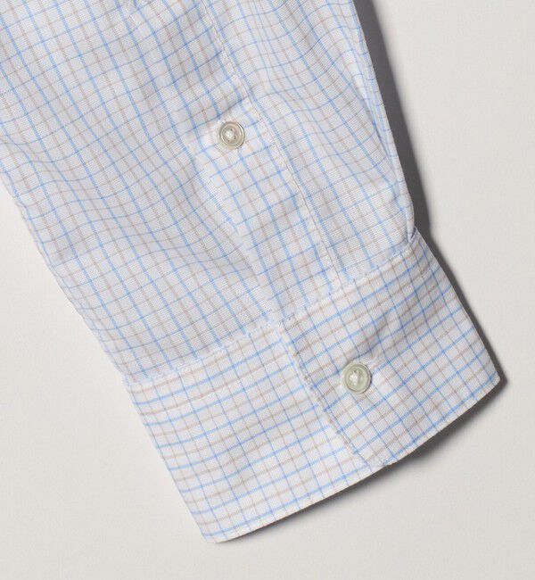 UNITED ARROWS green label relaxing「エブリット TC パナマ チェック スナップ ボタンダウン シャツ -イージーアイロン・通気性-」|シャツ・ブラウス|