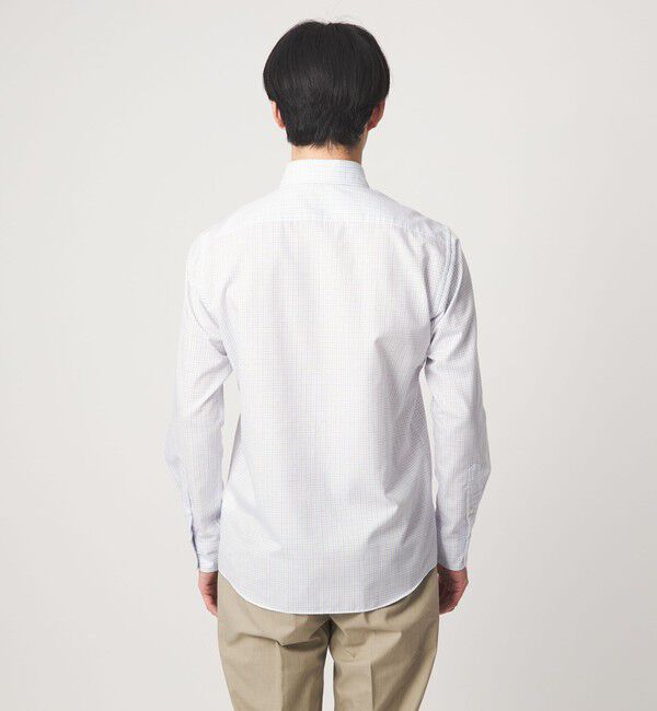 UNITED ARROWS green label relaxing「エブリット TC パナマ チェック スナップ ボタンダウン シャツ -イージーアイロン・通気性-」|シャツ・ブラウス|