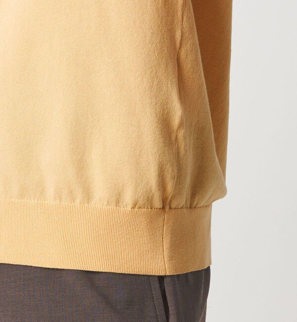 UNITED ARROWS green label relaxing「A+ プレーン 18G ビズ クルーネック 半袖ニット -ウォッシャブル-」|ニット・セーター|