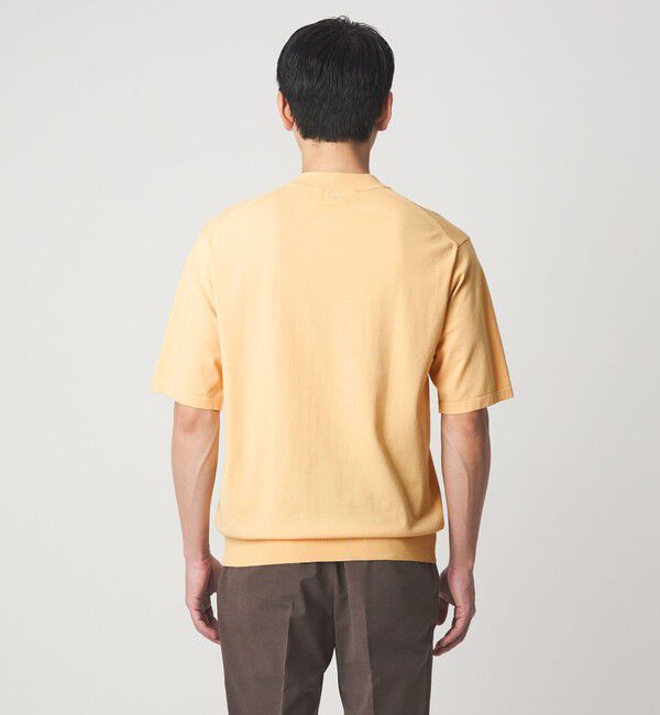 UNITED ARROWS green label relaxing「A+ プレーン 18G ビズ クルーネック 半袖ニット -ウォッシャブル-」|ニット・セーター|