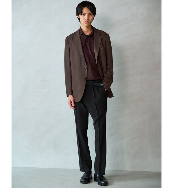 UNITED ARROWS green label relaxing「A+ air メッシュ スタンダード 1プリーツ スラックス -ストレッチ・吸水速乾-」|スラックス|