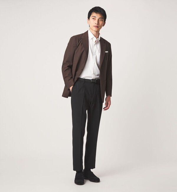 UNITED ARROWS green label relaxing「A+ air メッシュ スタンダード 1プリーツ スラックス -ストレッチ・吸水速乾-」|スラックス|