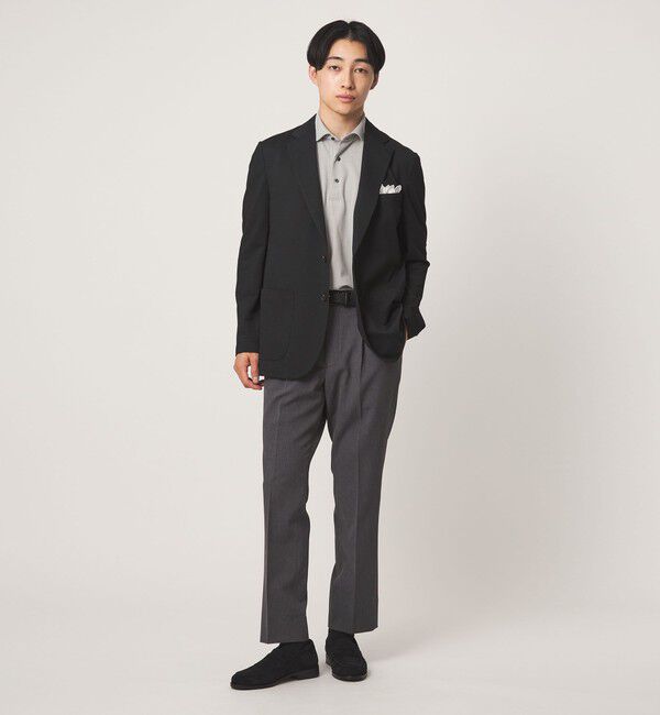 UNITED ARROWS green label relaxing「プライムフレックス ドット メッシュ カッタウェイ ビズポロ ポロシャツ -ストレッチ・吸水速乾・通気性-」|ポロシャツ|