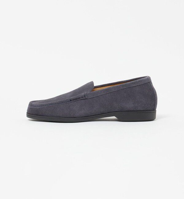 UNITED ARROWS green label relaxing「GLR スエード ヴァンプ モカシン スリッポン」|スリッポン|NAVY