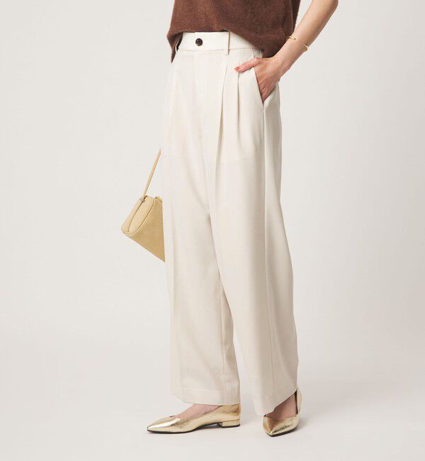 UNITED ARROWS green label relaxing「［size SHORT/TALLあり］Daily Chic 2タック ワイド パンツ」|スラックス|
