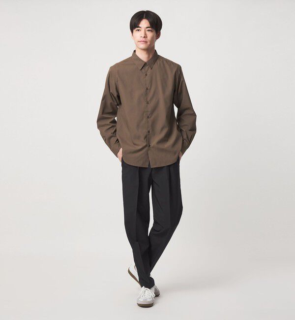 UNITED ARROWS green label relaxing「【WEB限定】JUST fit コットンライク ポリエステル 長袖 シャツ」|シャツ・ブラウス|
