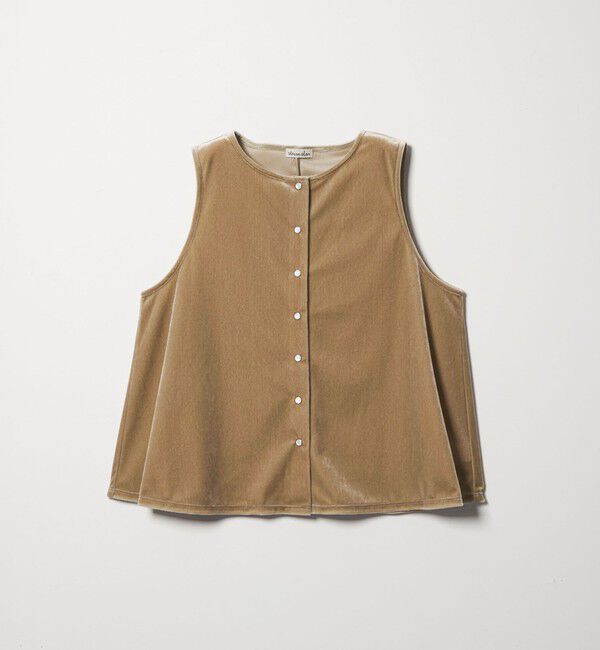 STEVEN ALAN「＜Steven Alan＞ベロア ノースリーブ」|カーディガン|