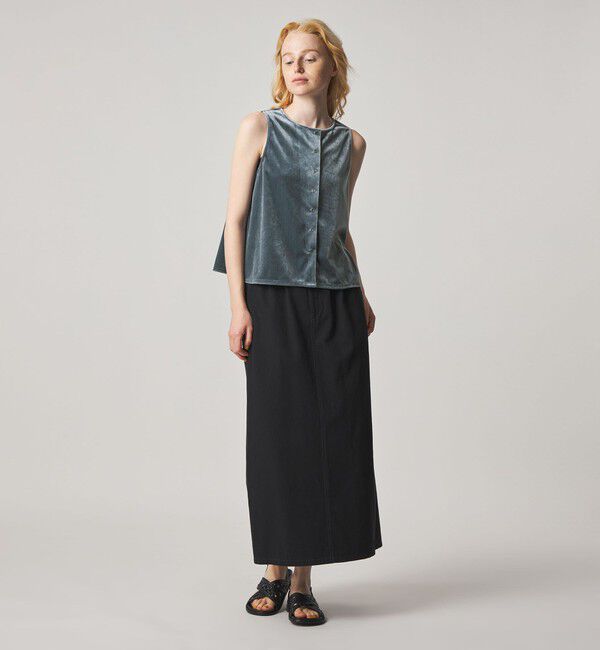 STEVEN ALAN「＜Steven Alan＞ベロア ノースリーブ」|カーディガン|