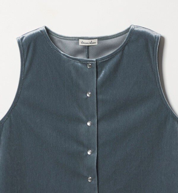 STEVEN ALAN「＜Steven Alan＞ベロア ノースリーブ」|カーディガン|