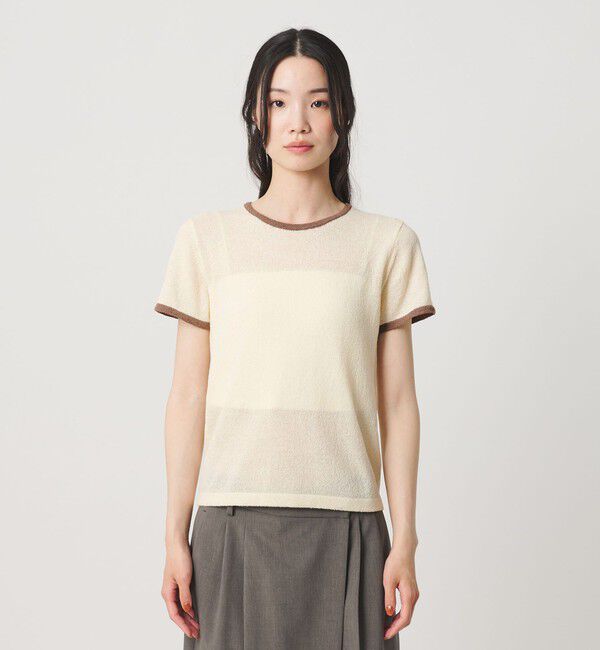 BEAUTY&YOUTH UNITED ARROWS「【WEB限定】キャミソール＆ショートスリーブ ループニットプルオーバー ウォッシャブル」|ニット・セーター|