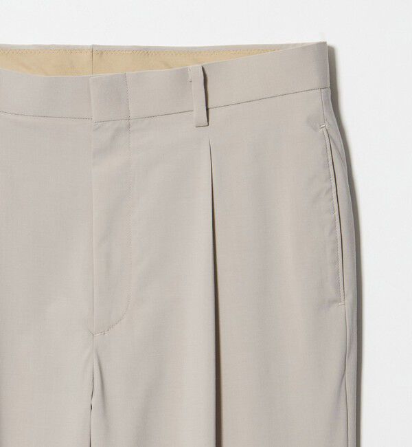 BEAUTY&YOUTH UNITED ARROWS「クール 1プリーツ テーパード スラックス NO.7 接触冷感 ヨコストレッチ」|チノ|