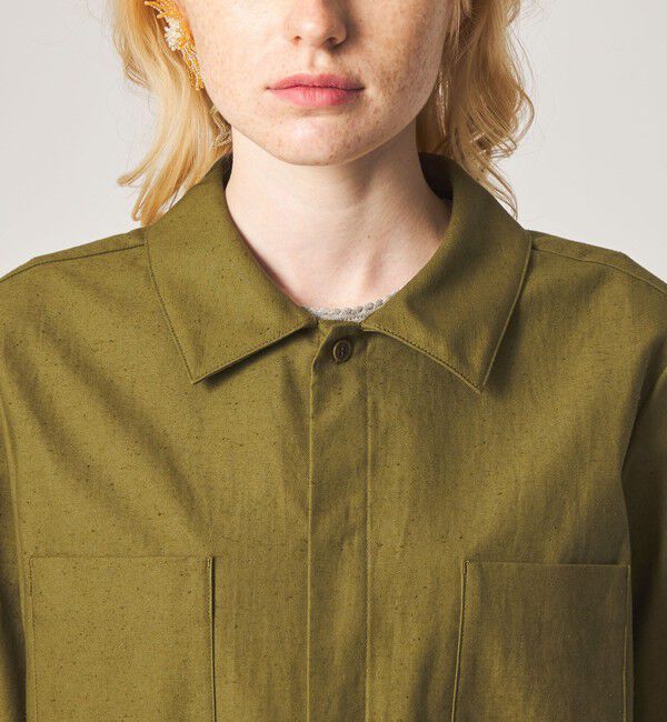 STEVEN ALAN「＜Steven Alan＞コットン サファリ シャツ」|シャツ・ブラウス|