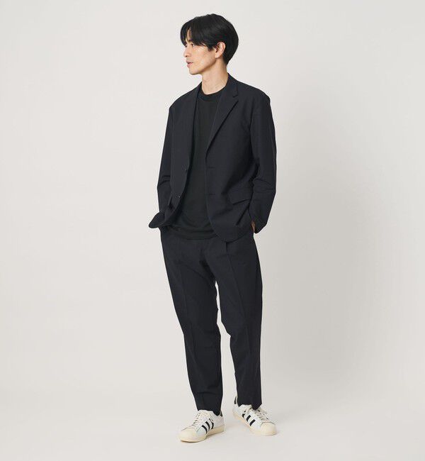 BEAUTY&YOUTH UNITED ARROWS「MIXED-WOOL イージー スラックス NO.5 タテヨコストレッチ ウォッシャブル セットアップ対応」|チノ|
