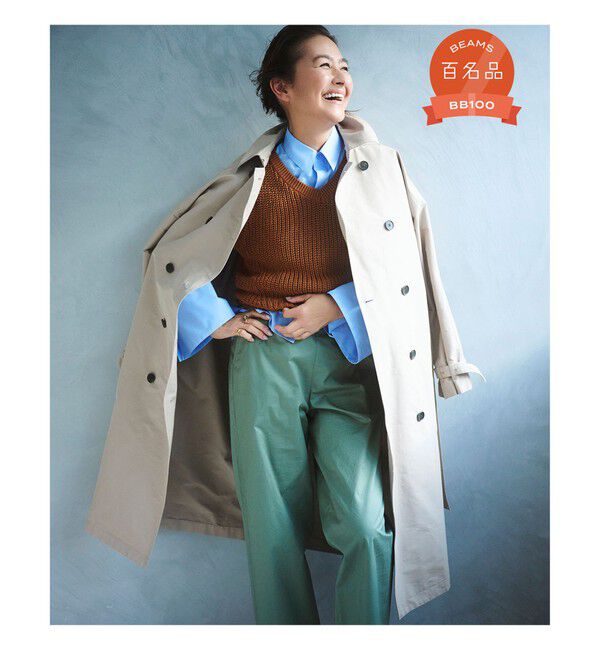 Demi-Luxe BEAMS 「AK+1 / ドルマンスリーブ風 トレンチコート」|ダッフルコート|BEIGE