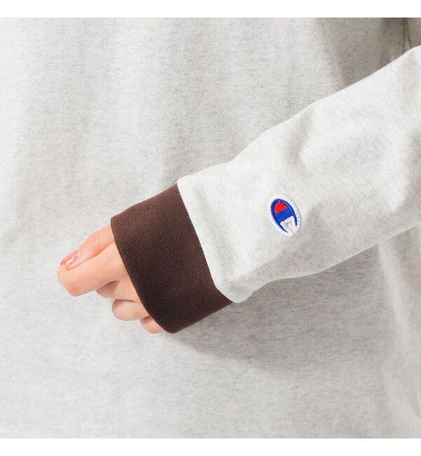 BEAMSBOY「【別注】Champion / BOYロゴ リンガーTシャツ」|Tシャツ・カットソー|