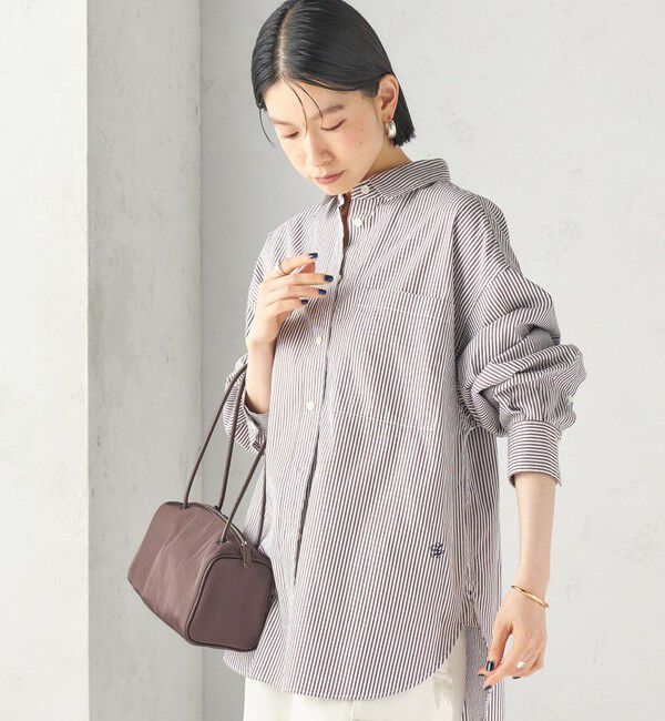 SHIPS for women「〈洗濯機可能〉ピン オックス 刺繍 シャツ」|シャツ・ブラウス|