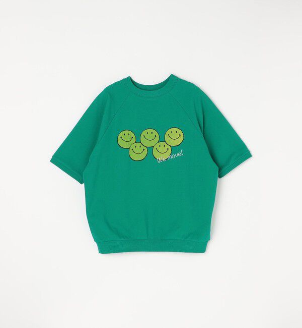 SHIPS any「【SHIPS any別注】athletic wear MASON: スマイルマーク/刺繍 スウェット Tシャツ◇」|Tシャツ・カットソー|