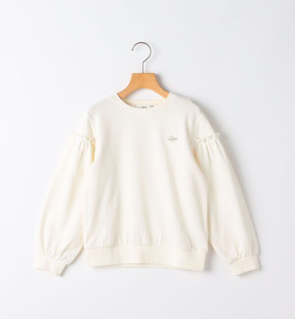 SHIPS KIDS「SHIPS KIDS:100～130cm / フリルスリーブ スウェット」|スウェット・ジャージ|