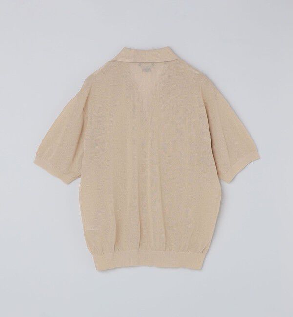 SHIPS「SHIPS:〈手洗い可能〉和紙 スキッパー ニット ポロ」|ポロシャツ|