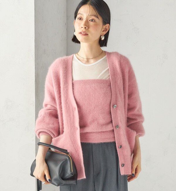 SHIPS for women「《予約》杢 フォックス カシミヤ Vネック カーディガン」|カーディガン|
