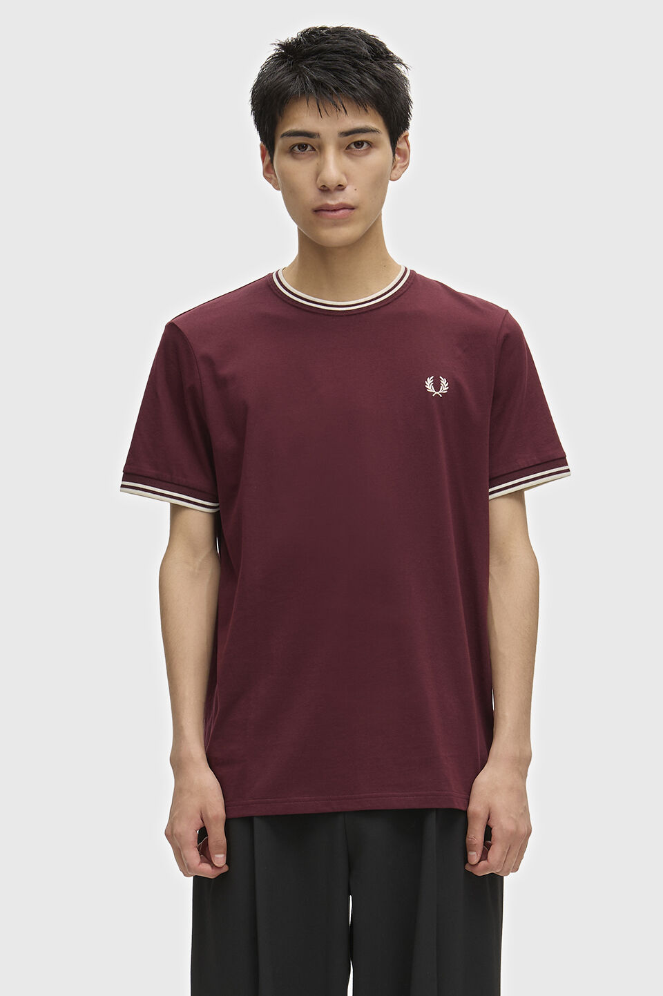 FRED PERRY 「FRED PERRY／Twin Tipped T-Shirt／ティップラインTシャツ M1588V」|Tシャツ・カットソー|