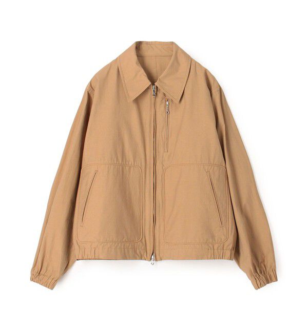 TOMORROWLAND MENS「コットンナイロン ジップアップショートブルゾン MANTECO」|ブルゾン・スタジャン|45 キャメル