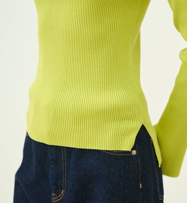 MACPHEE「コットンリブ ボートネックプルオーバー」|ニット・セーター|