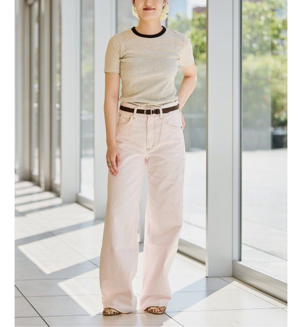 IENA LA BOUCLE「《追加》IENA LA BOUCLE ライトリブハーフスリーブプルオーバー2」|Tシャツ・カットソー|