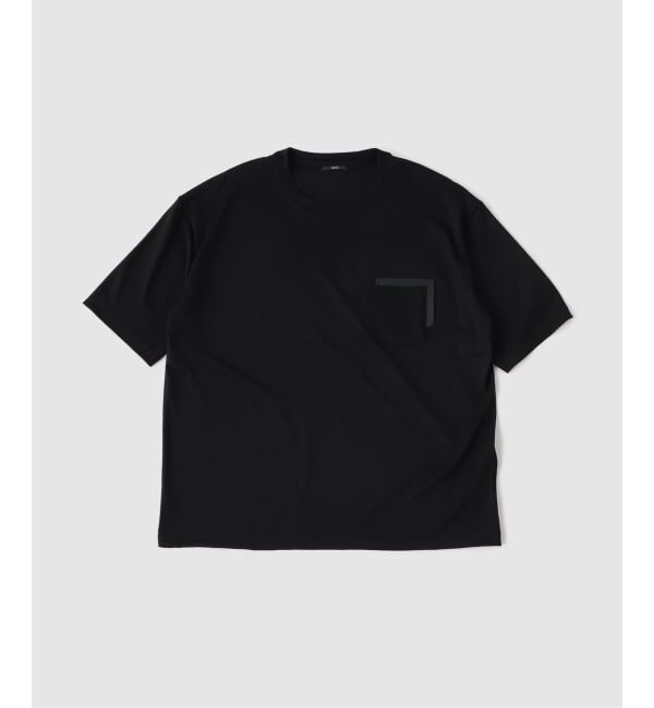 EDIFICE「レザー パッチ ウール Tシャツ」|Tシャツ・カットソー|